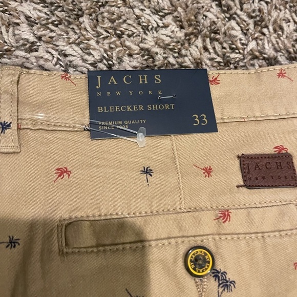 Jachs New York NWT Stretch Twill palm tree print khaki shorts - Picture 13 of 14